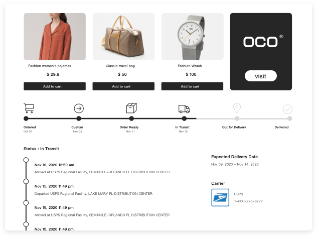 TrackingMore Branded Tracking Page