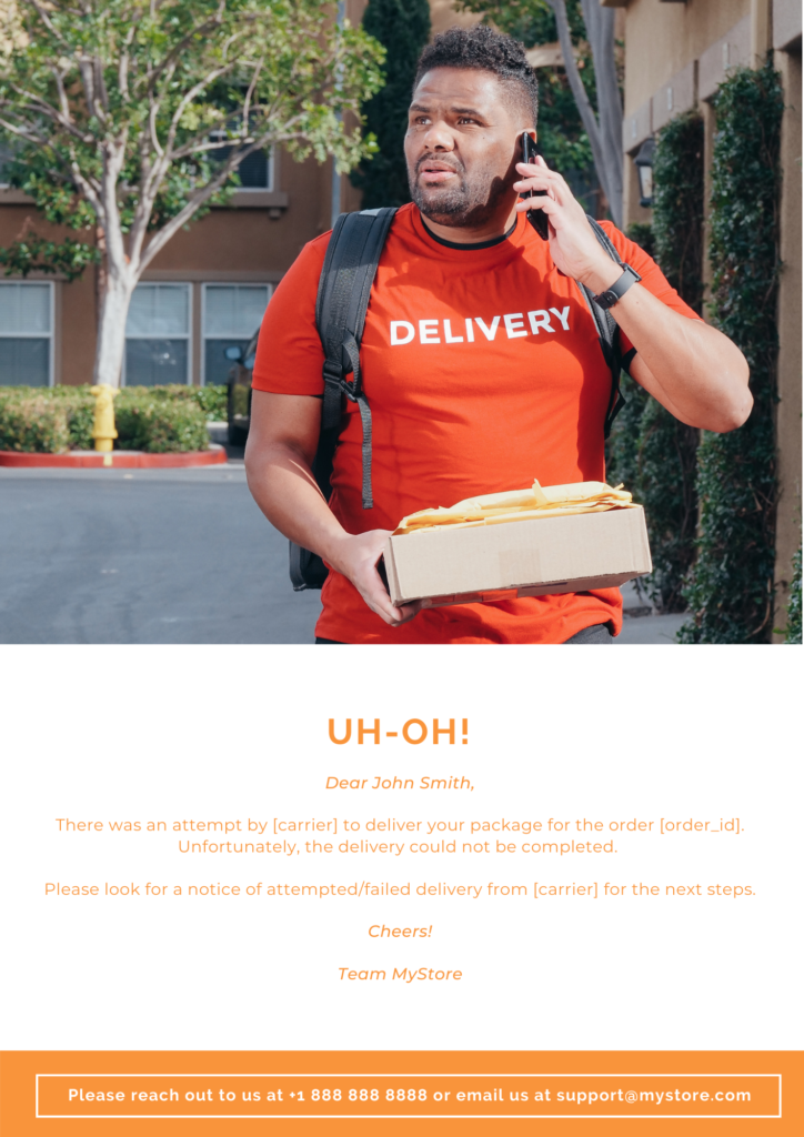 Failed Delivery Attempt Alert